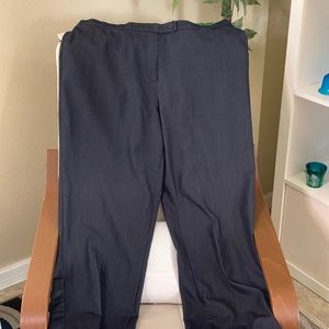 Dressy denim wide leg slacks